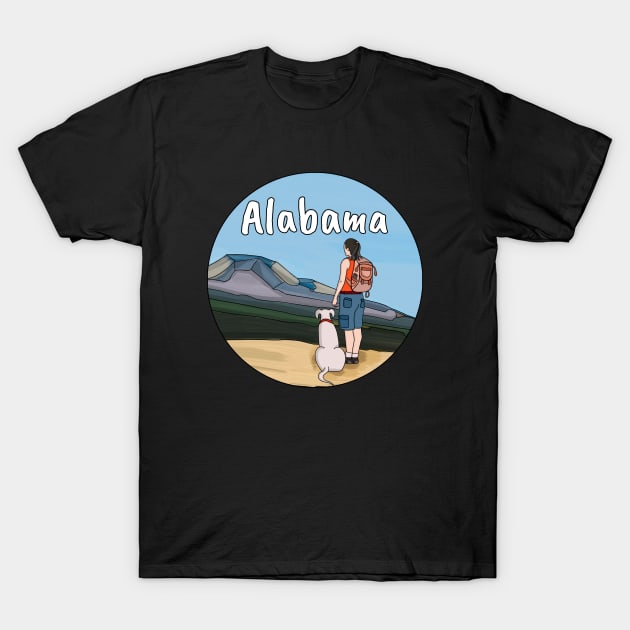 Hiking Alabama T-Shirt by DiegoCarvalho